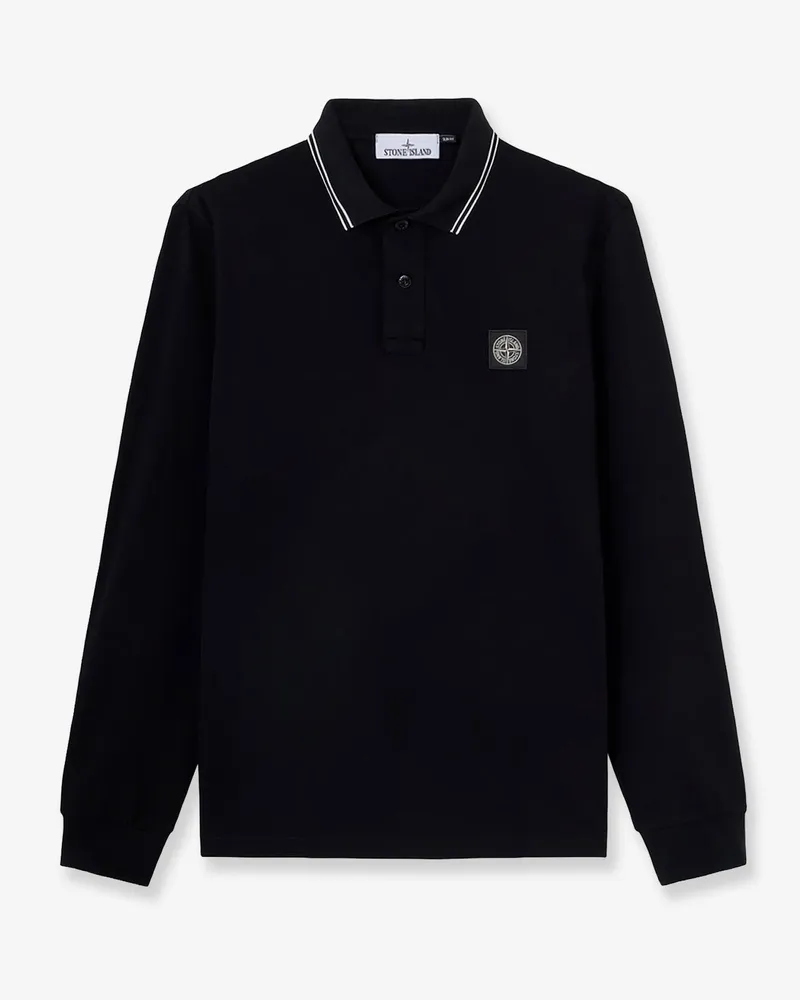 Stone Island Organic cotton polo shirt -  - gender_Man Black