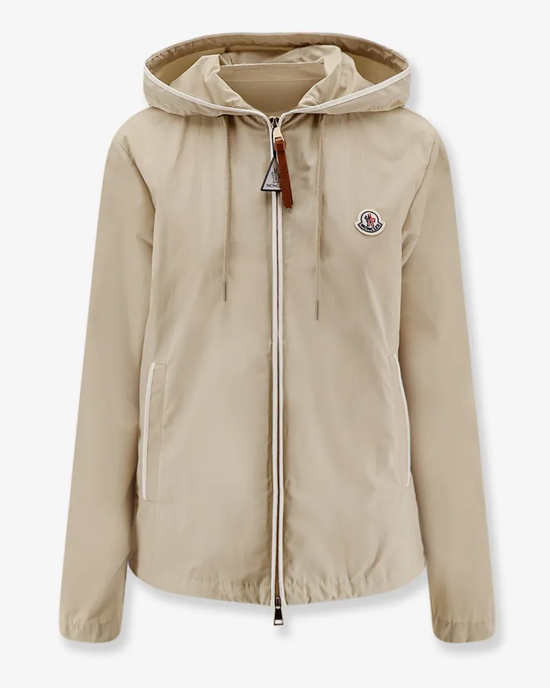 Moncler Sarracenia jacket with contrasting profiles -  - gender_Woman Beige