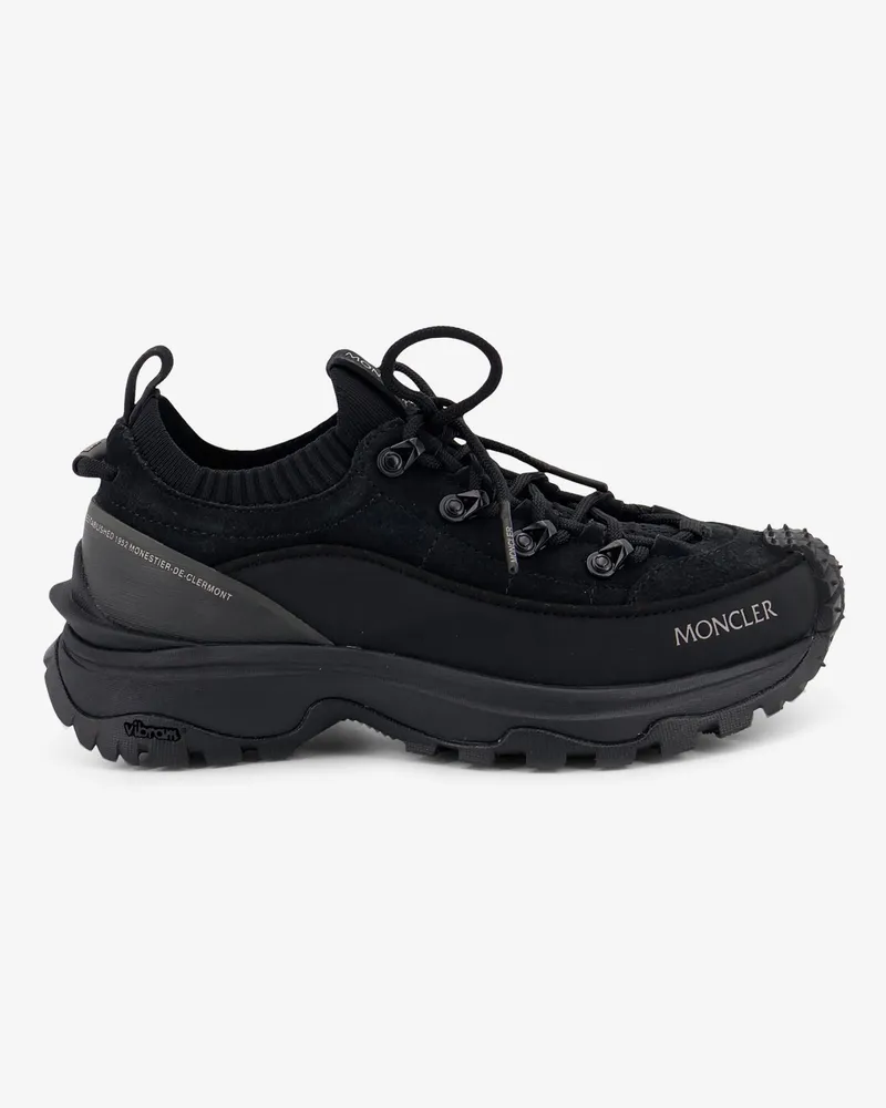 Moncler Trailgrip Lite3 nubuck and suede sneakers with side lettering logo -  - gender_Woman Black