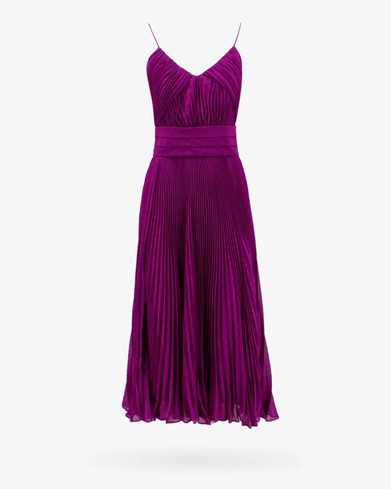 Max Mara Flared pleated dress -  - gender_Woman Purple