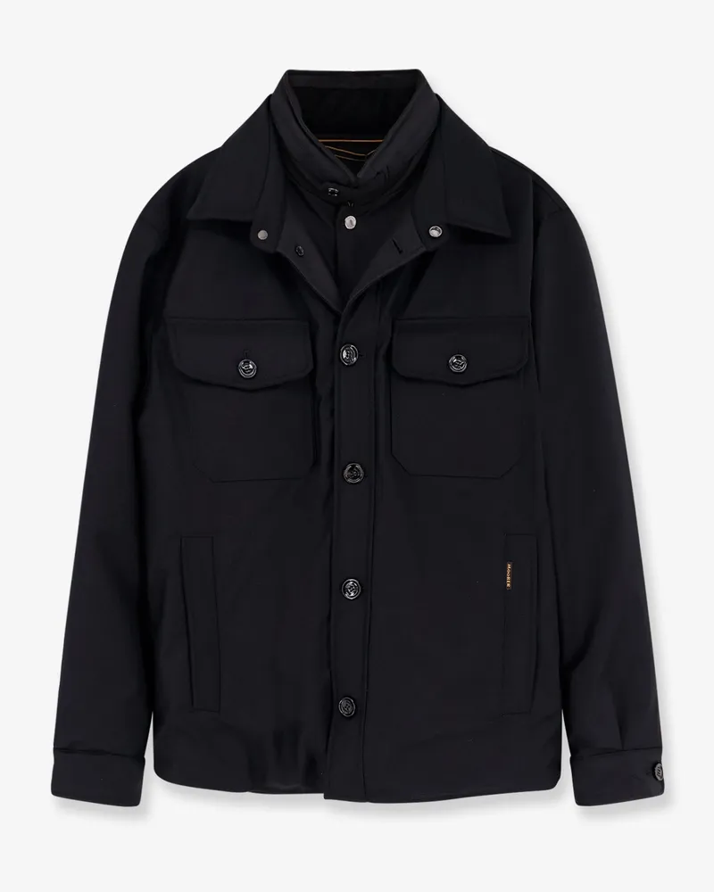 MOORER Duino-LL padded jacket with hood -  - gender_Man Black