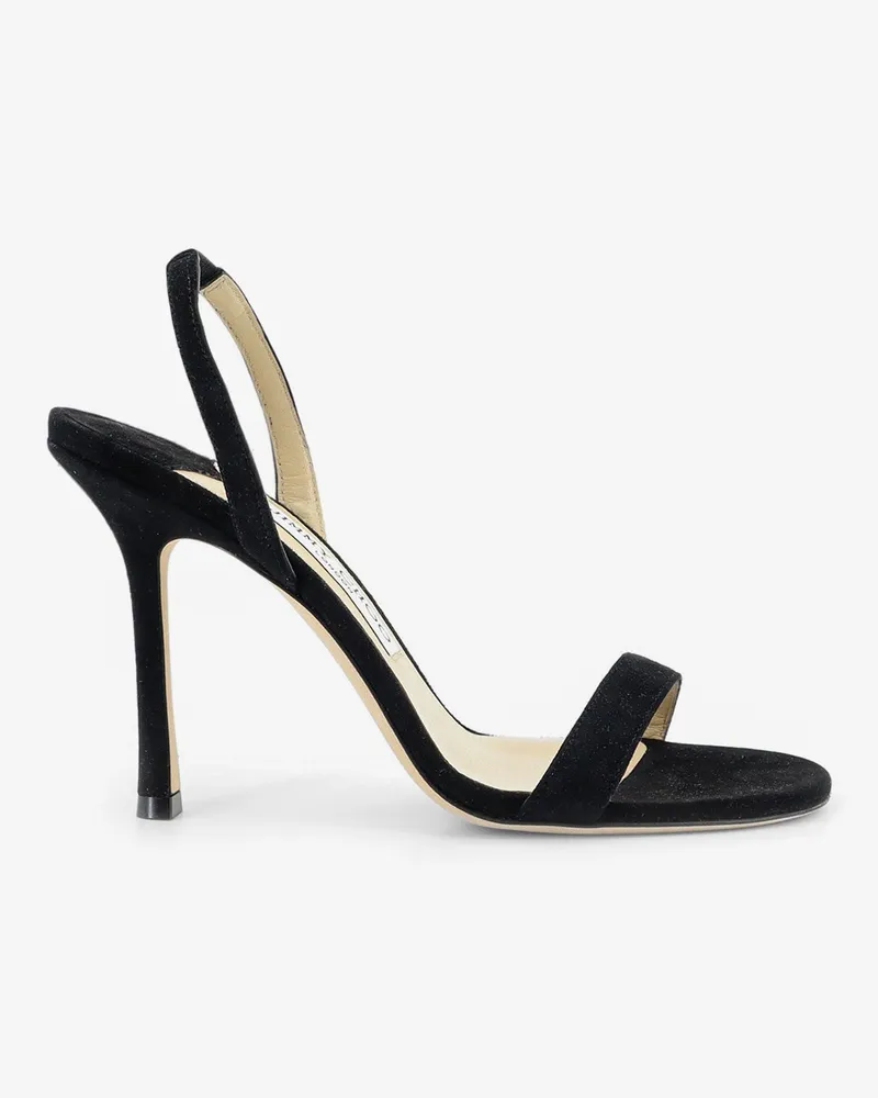 Jimmy Choo Jenn 100 suede sandals -  - gender_Woman Black