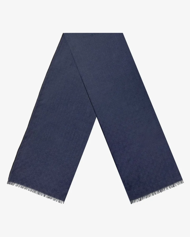 Gucci Wool and silk scarf -  - gender_Man Blue