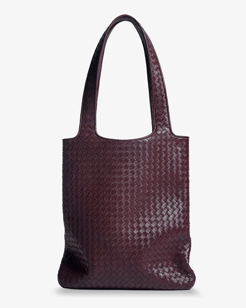 Bottega Veneta Veneto leather shoulder bag with Intrecciato motif -  - gender_Man Purple