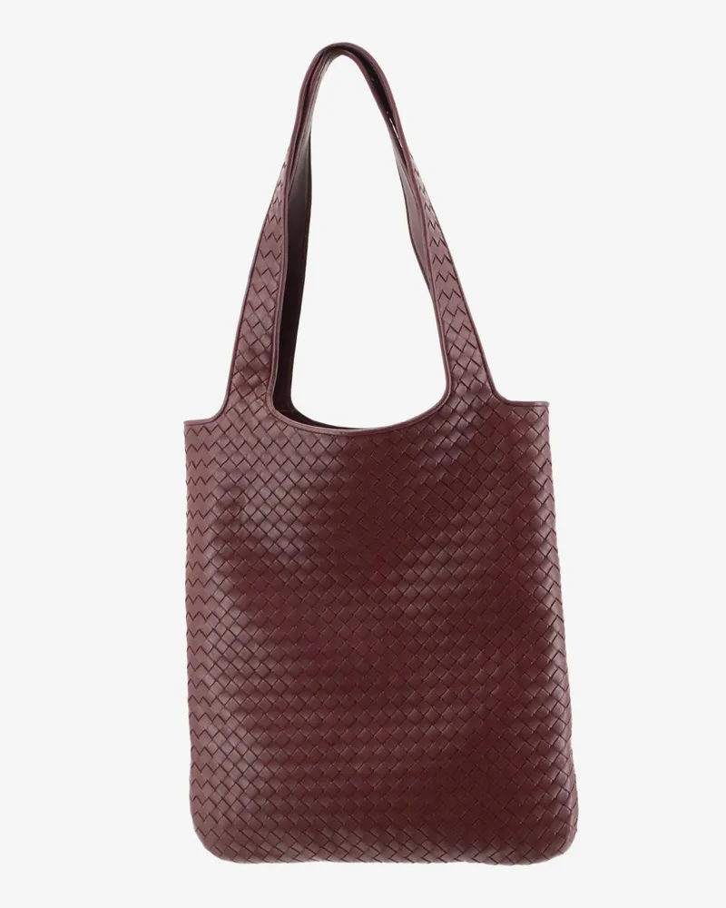 Bottega Veneta Veneto leather shoulder bag with Intrecciato motif -  - gender_Man Purple