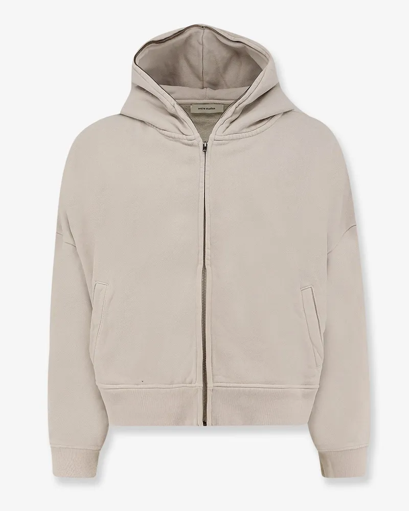 Entire Studios Eternal Zip cotton sweatshirt -  - gender_Unisex Beige