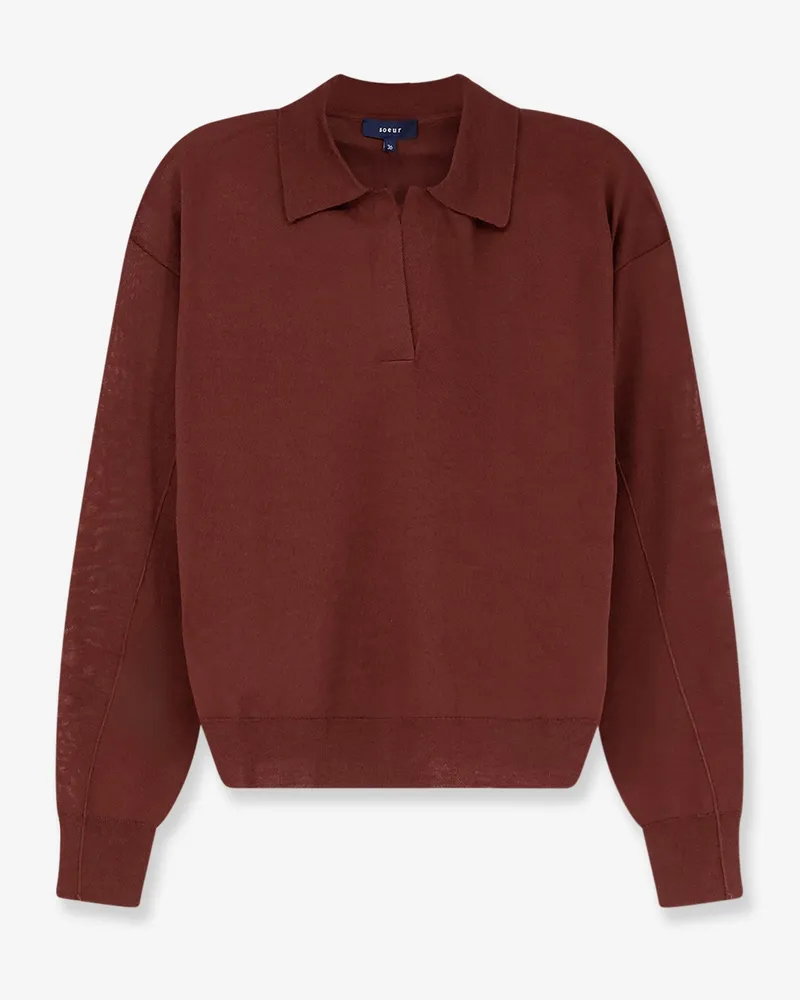 Soeur Fleming merino wool sweater -  - gender_Woman Brown