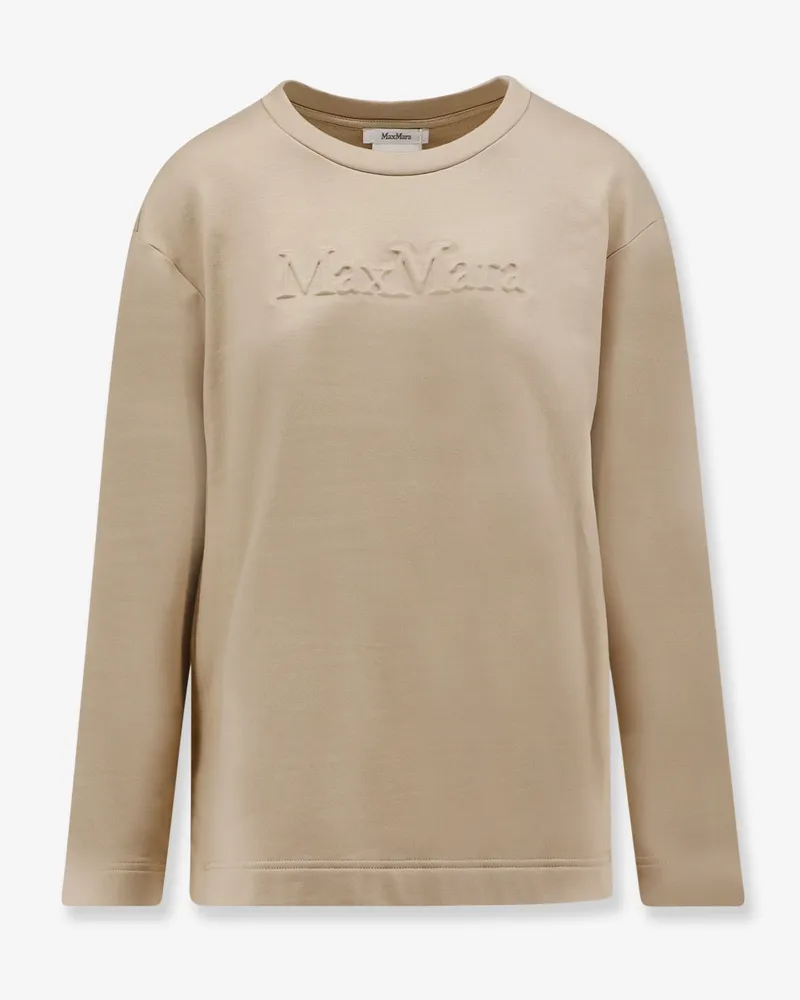 Max Mara Silk and cotton blend Berma sweatshirt -  - gender_Woman Beige