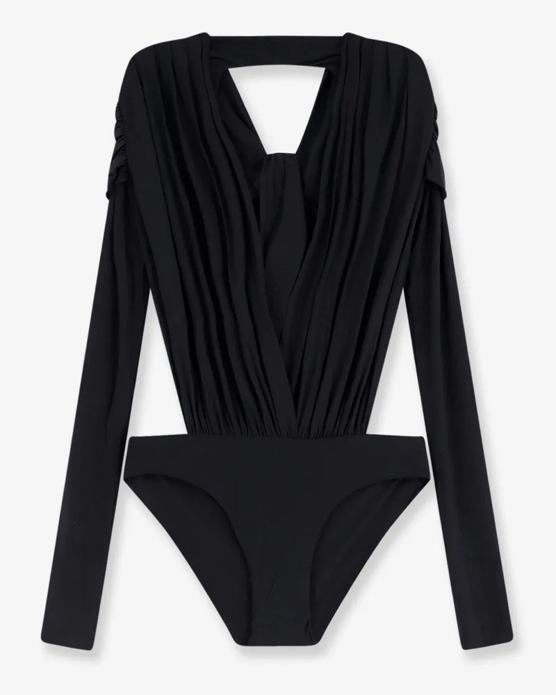 Amazuìn Anais stretch viscose body top -  - gender_Woman Black