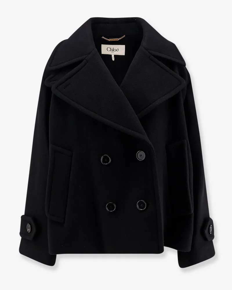 Chloé Virgin wool blend peacoat -  - gender_Woman Blue