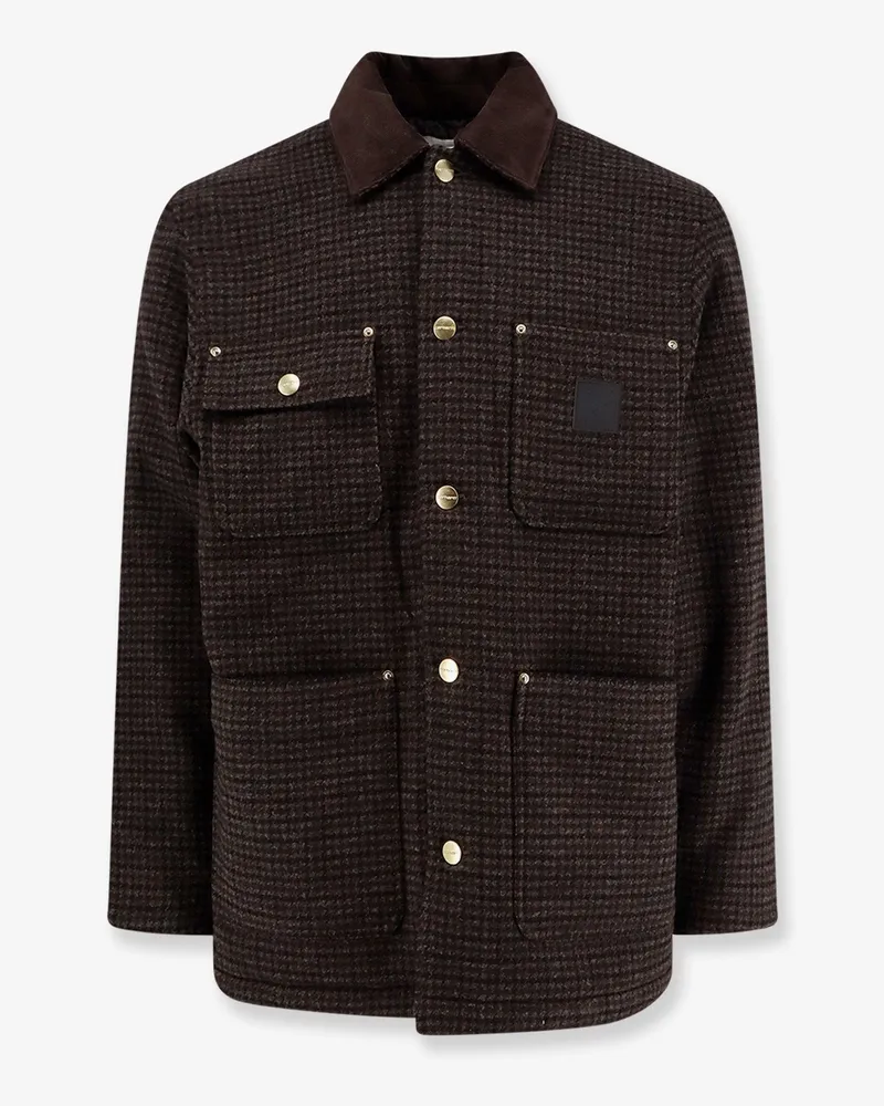 Carhartt WIP Lowis jacket with houndstooth pattern -  - gender_Man Brown