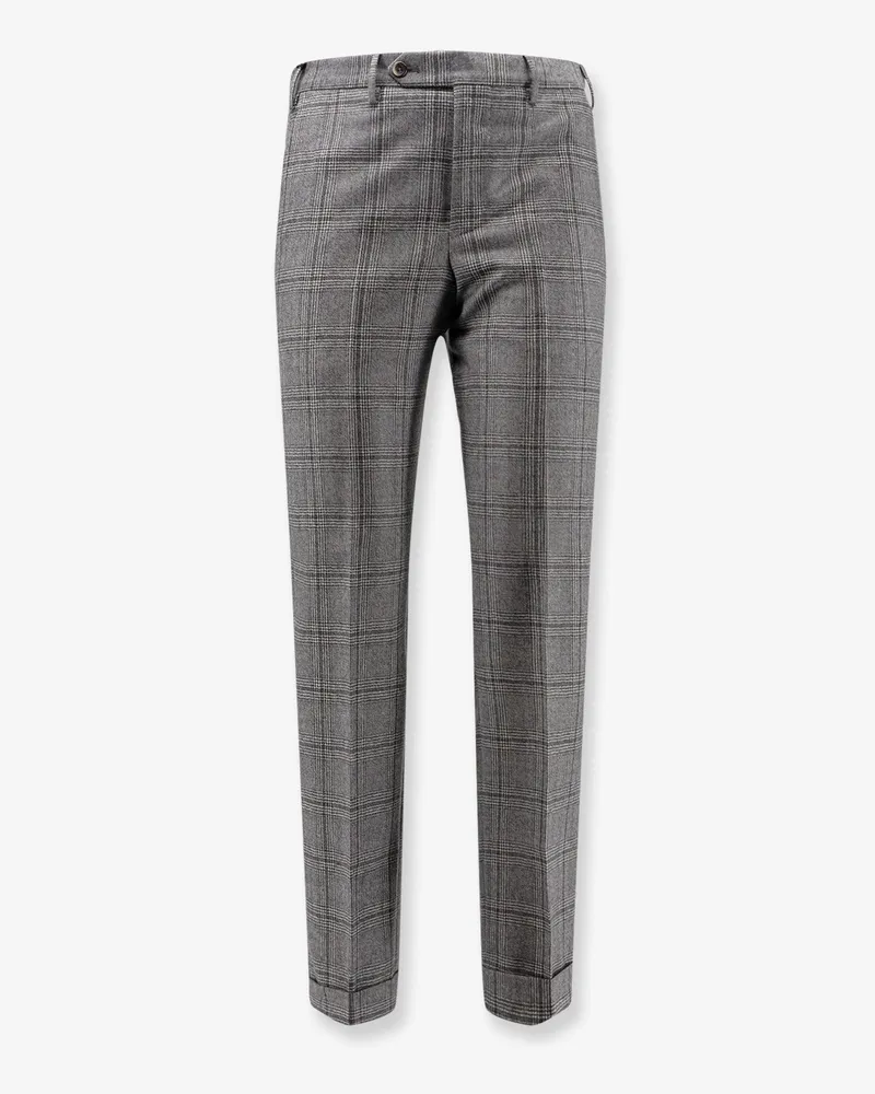PT TORINO Madras virgin wool trousers -  - gender_Man Grey