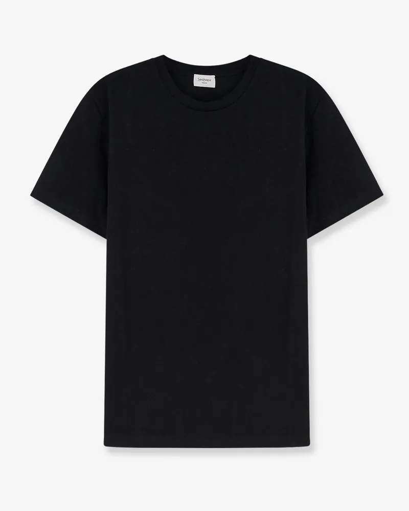 Saint Laurent Certified cotton t-shirt -  - gender_Man Black