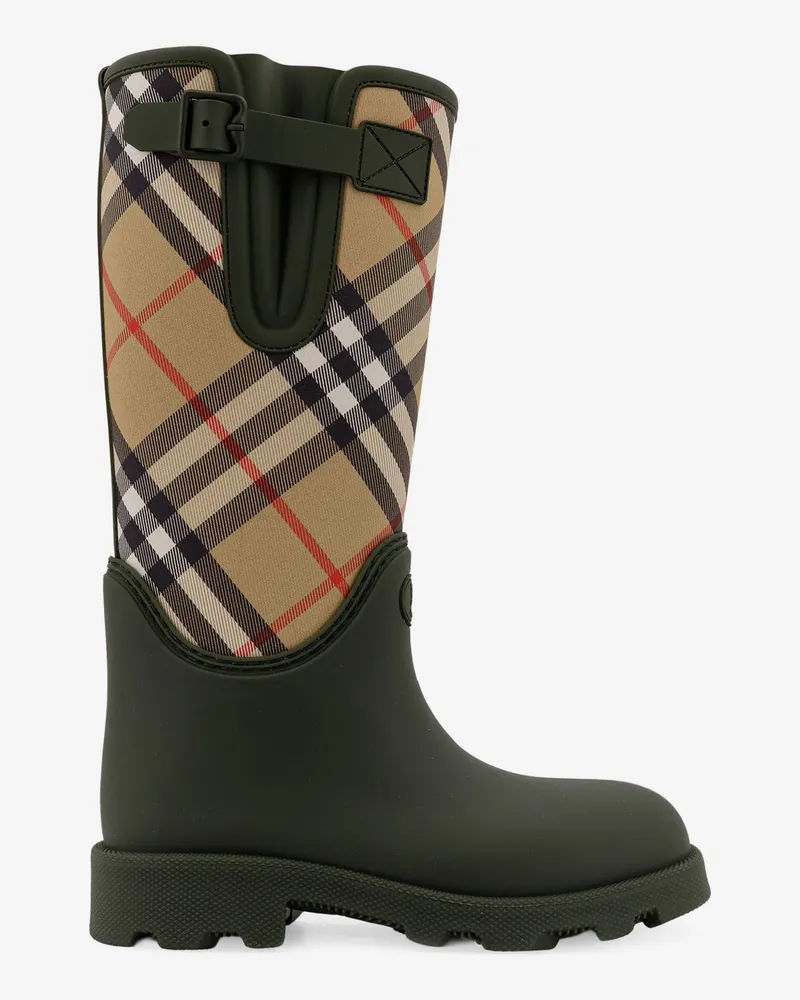 Burberry Rainboots with Traditional Check insert -  - gender_Woman Green