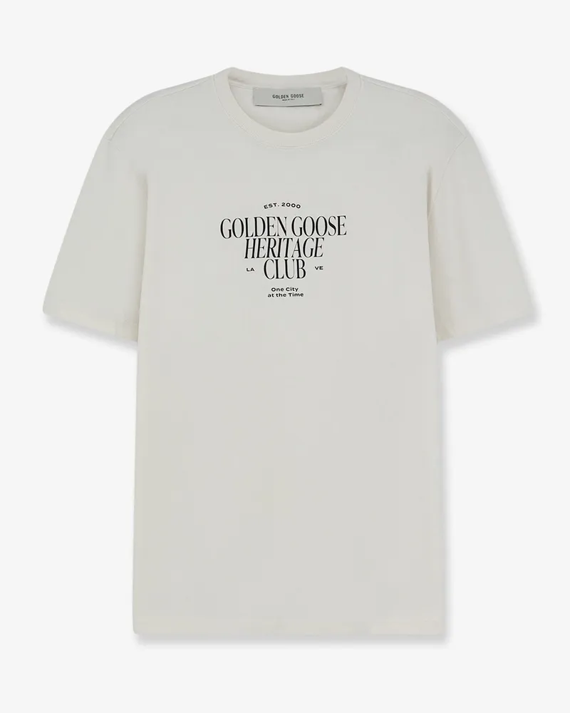Golden Goose Regular cotton t-shirt -  - gender_Man White