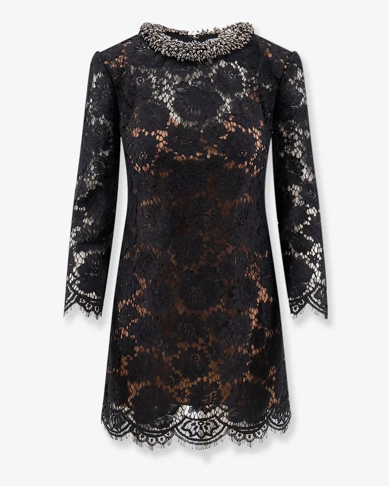Self-Portrait Black lace mini dress -  - gender_Woman Black