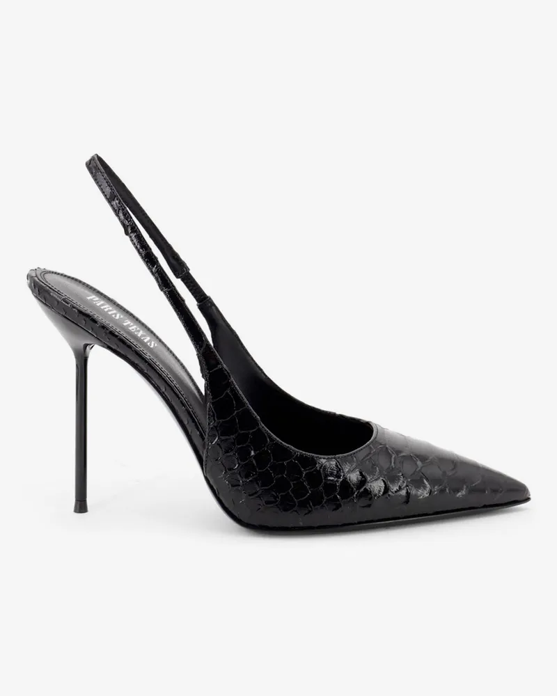 Paris Texas Lidia pump in leather with python print -  - gender_Woman Black