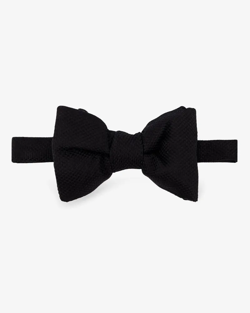 Tom Ford Silk bow tie -  - gender_Man Black