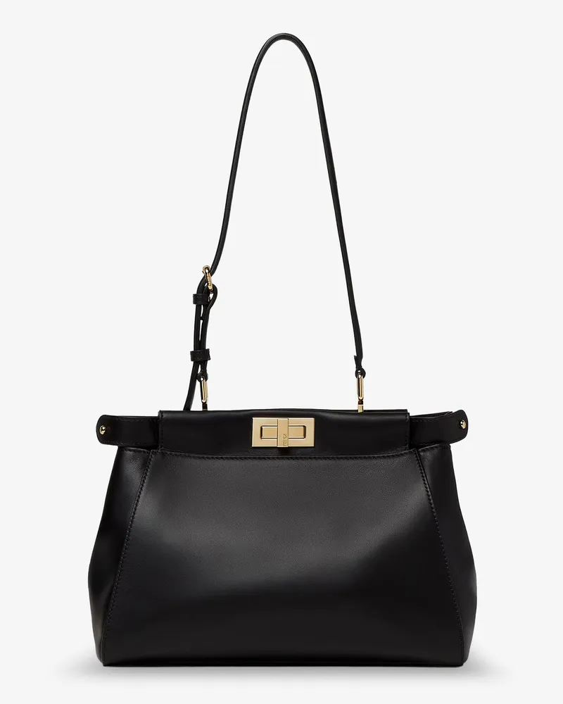 Fendi My Peekaboo Small leather shoulder bag -  - gender_Woman Black