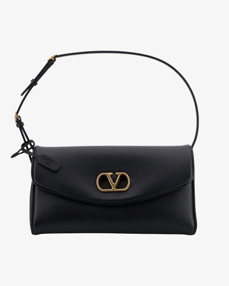 Valentino Garavani Devain leather shoulder bag -  - gender_Woman Black