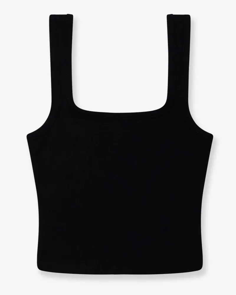 Entire Studios Square Neck cotton top -  - gender_Woman Black
