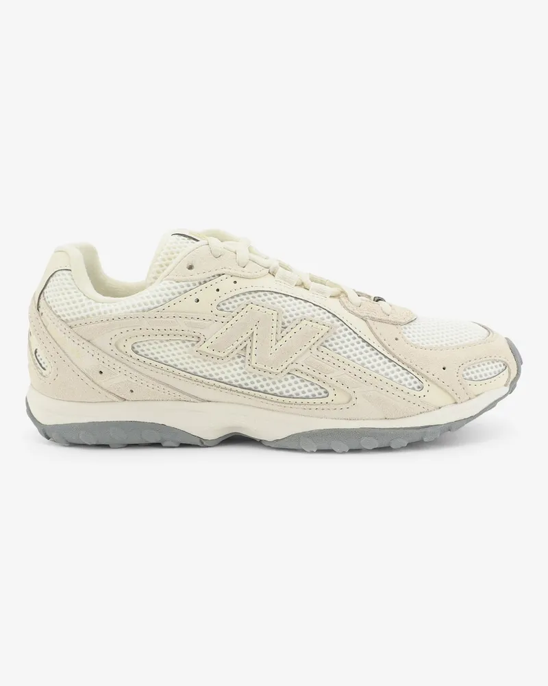 New Balance U204L mesh and suede sneakers -  - gender_Woman Beige