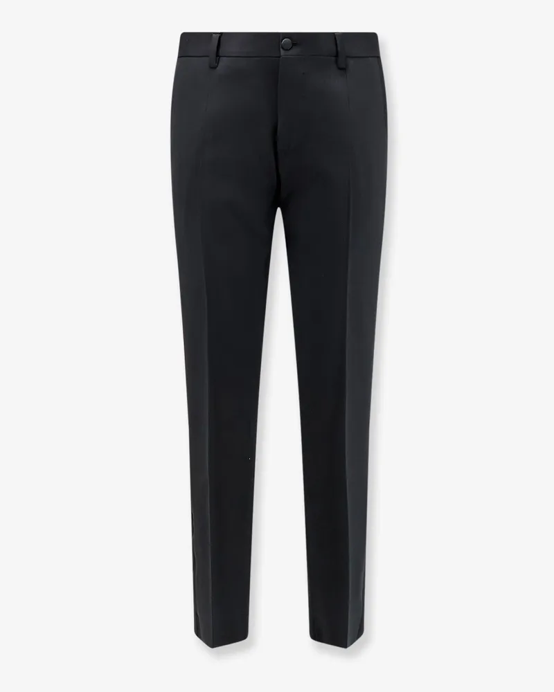Dolce & Gabbana Cotton, viscose and silk blend trousers -  - gender_Man Black