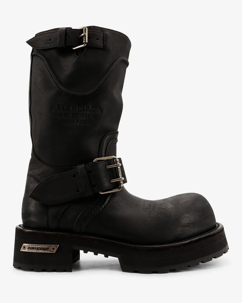 Balenciaga Venom leather boots -  - gender_Man Black