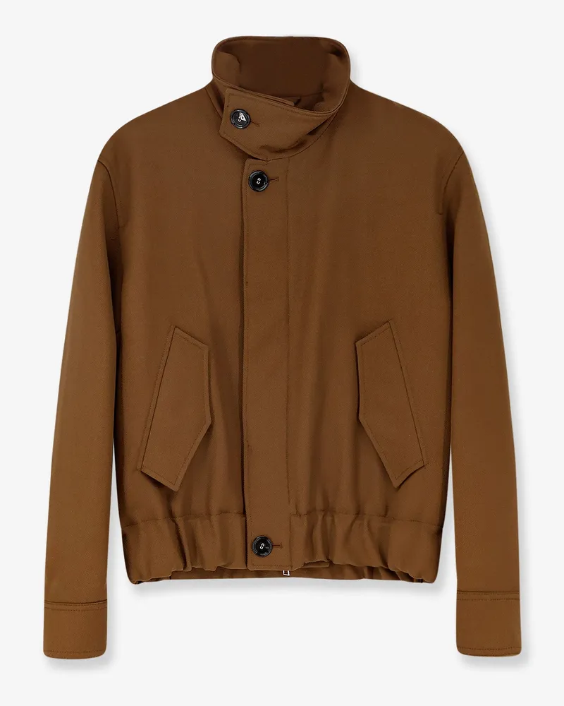 AMI Paris Virgin wool bomber -  - gender_Man Brown