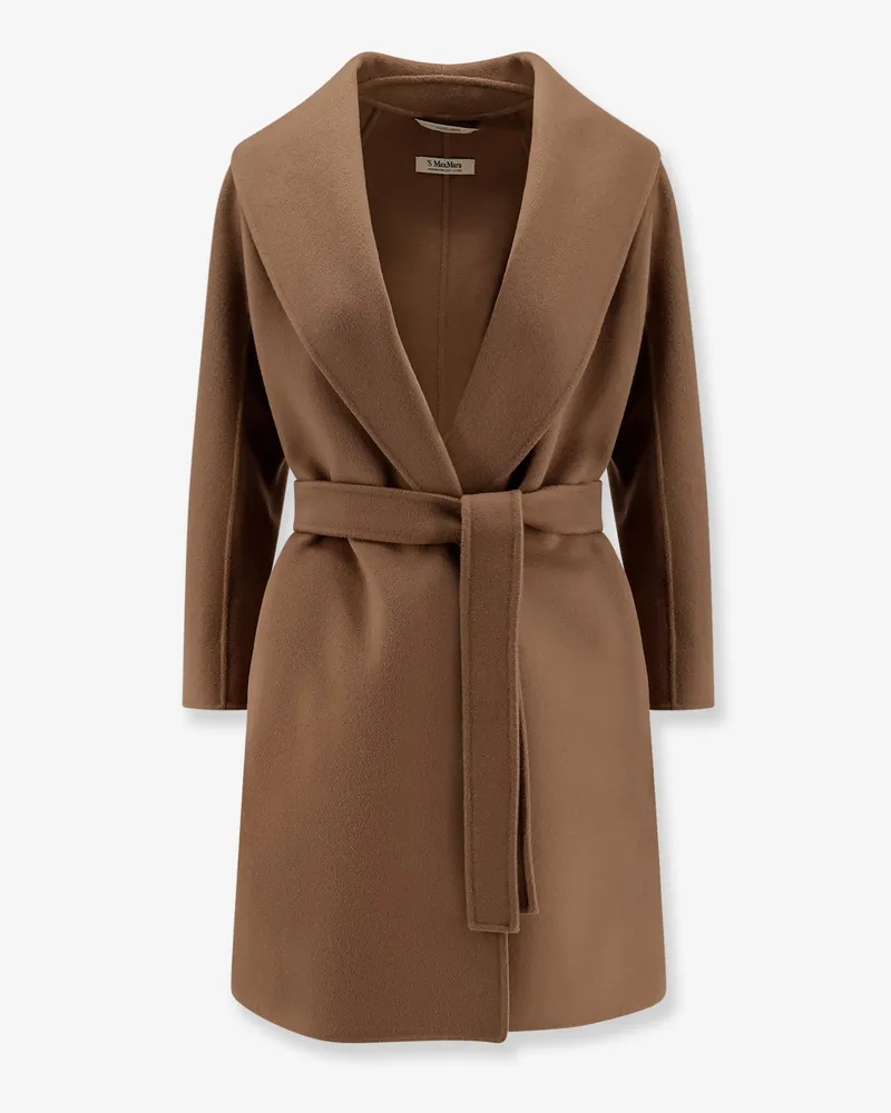 Max Mara Messi virgin wool coat -  - gender_Woman Brown