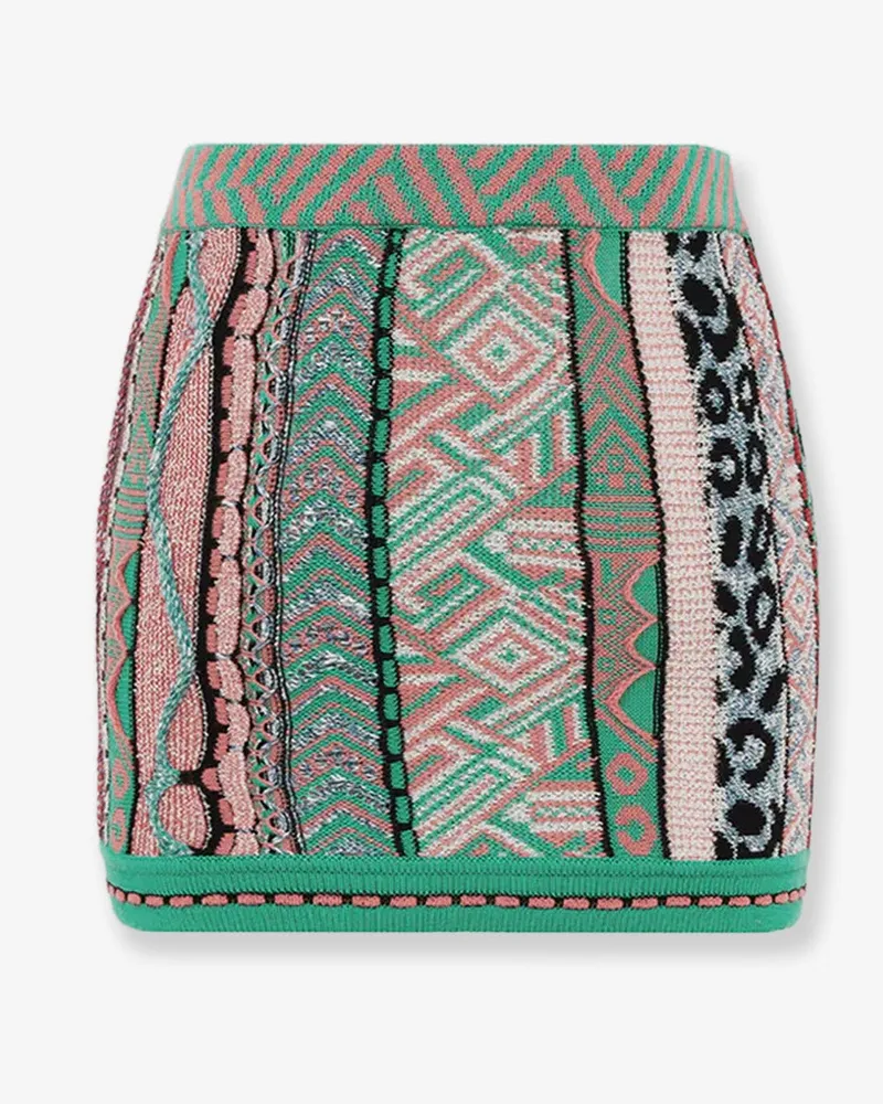 Laneus Multicolored cotton skirt -  - gender_Woman Multicolor