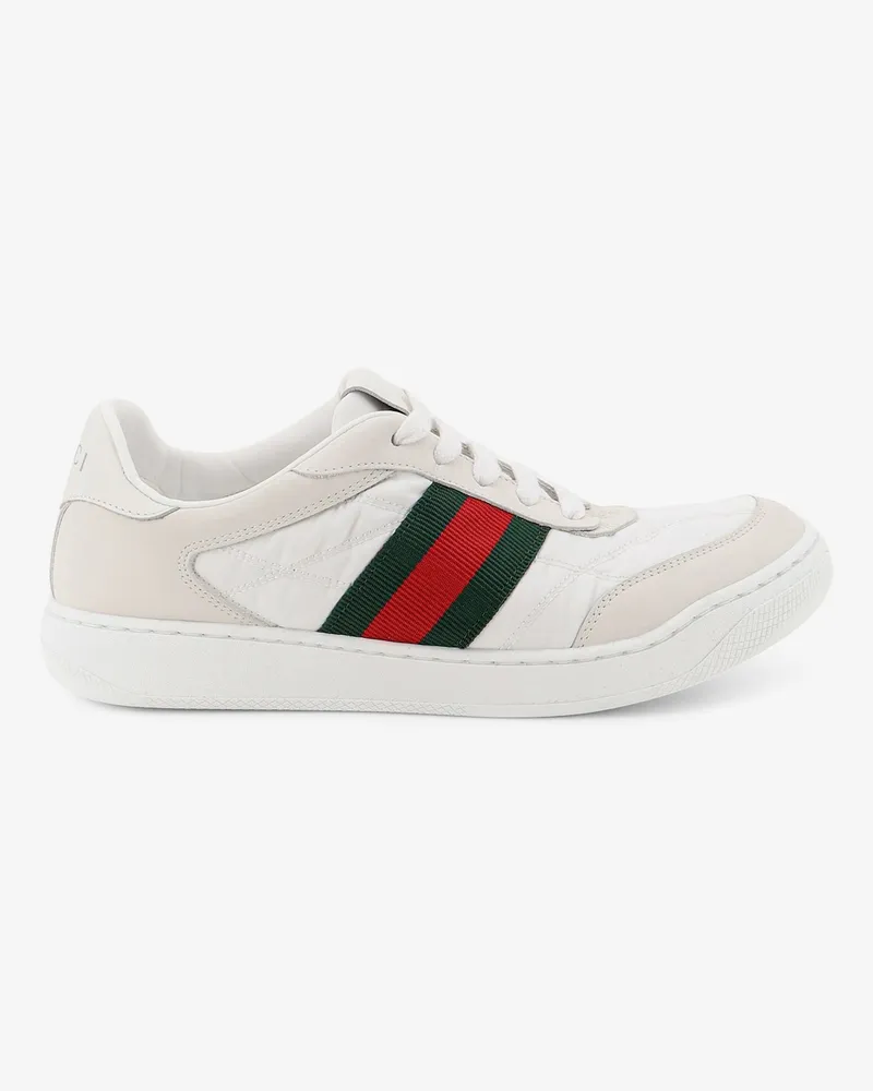 Gucci Screener sneakers in nylon with side Web detail -  - gender_Woman White
