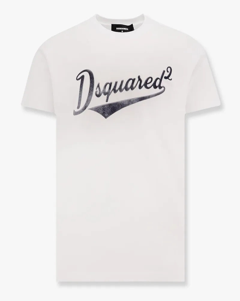 Dsquared2 Cool fit cotton t-shirt with logo print -  - gender_Man White