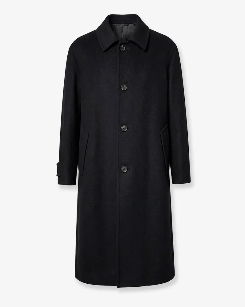 Giorgio Armani Single-breasted double-faced wool and cashmere cloth coat -  - gender_Man Black