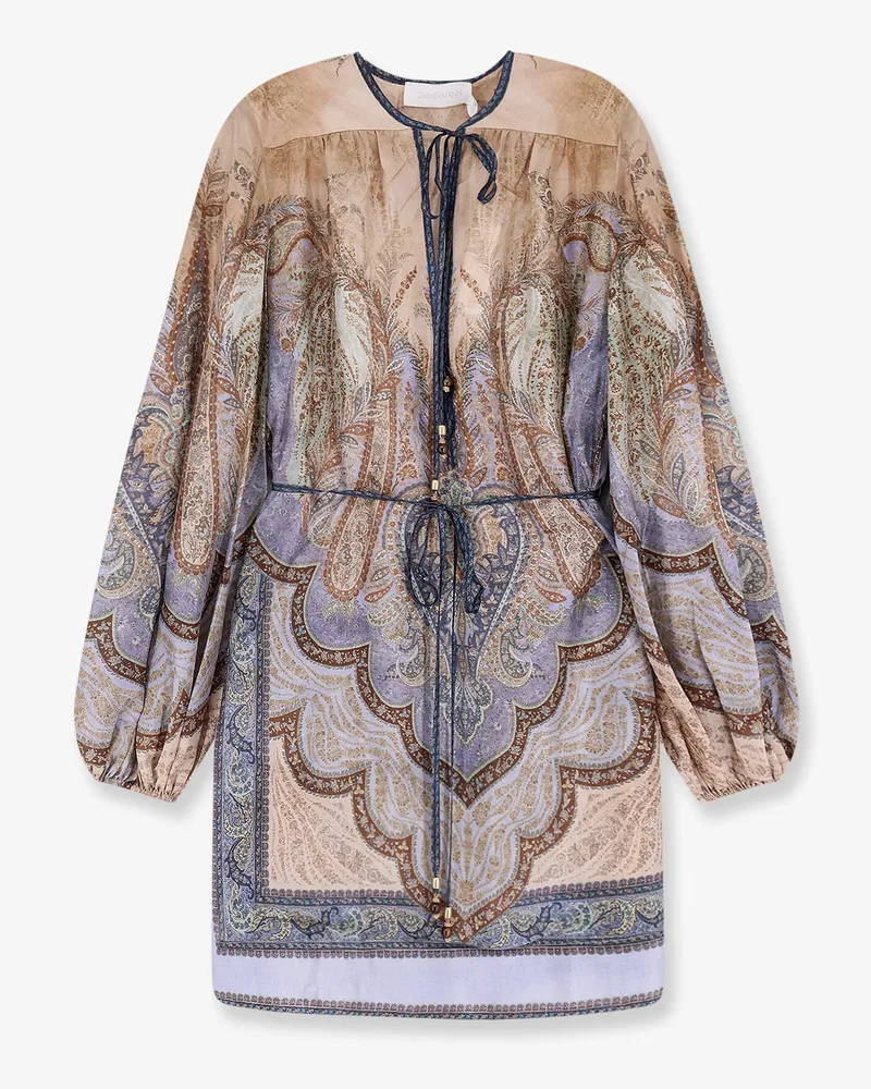 Zimmermann Wanderlust Tunic silk mini dress -  - gender_Woman Multicolor