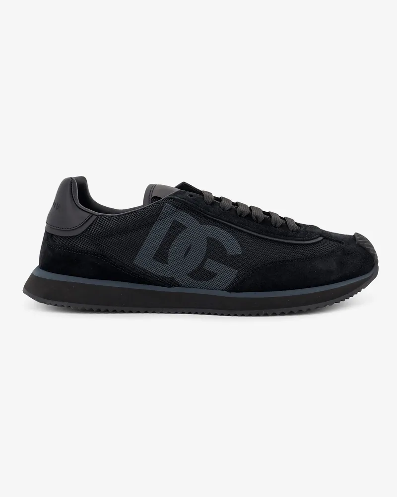 Dolce & Gabbana DG Cushion sneakers in nylon with suede inserts -  - gender_Man Black