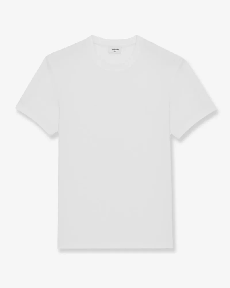 Saint Laurent Cassandre certified cotton t-shirt -  - gender_Man White