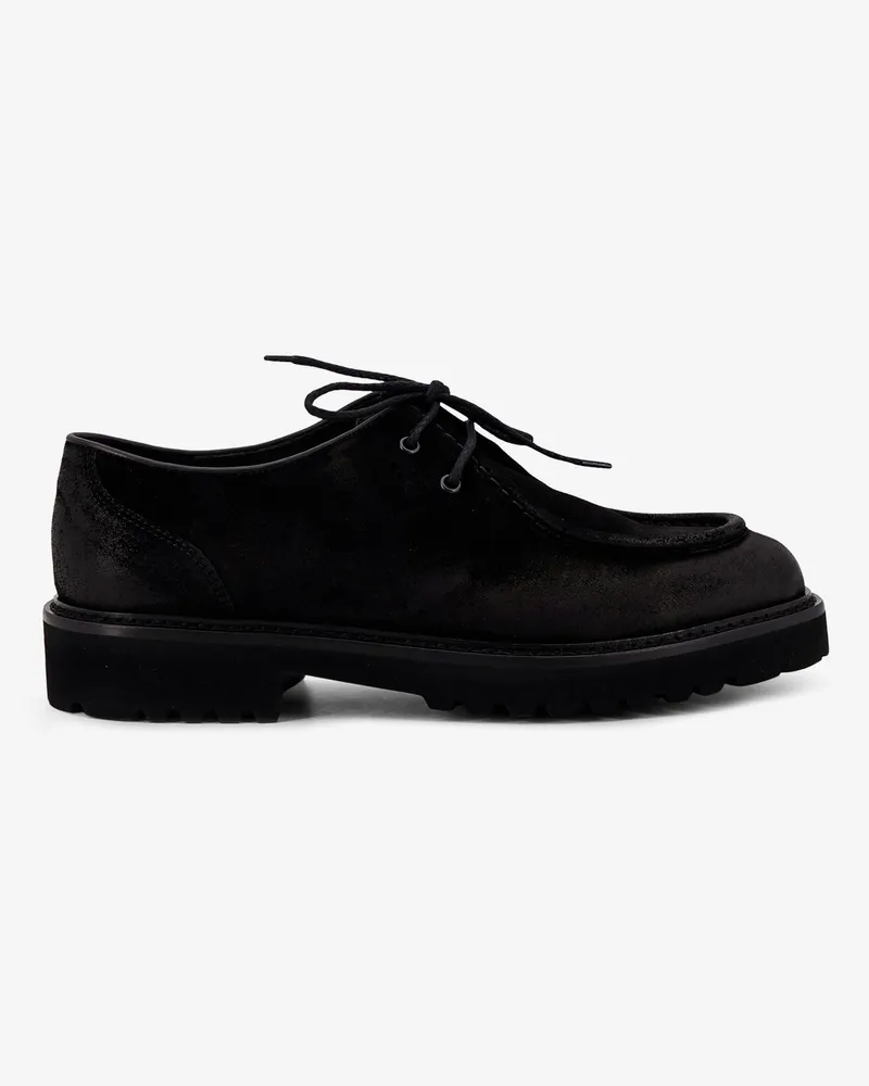 Doucal´s Commander suede lace up shoes -  - gender_Man Black