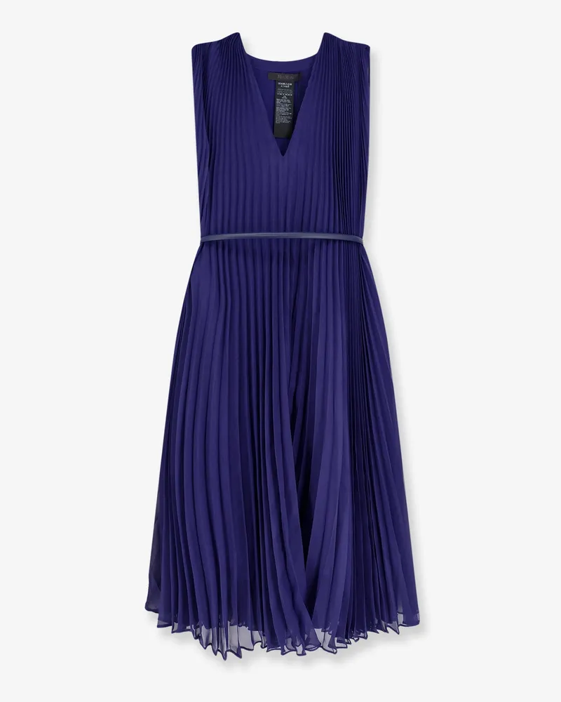 Max Mara Mxecapsula pleated long dress -  - gender_Woman Purple