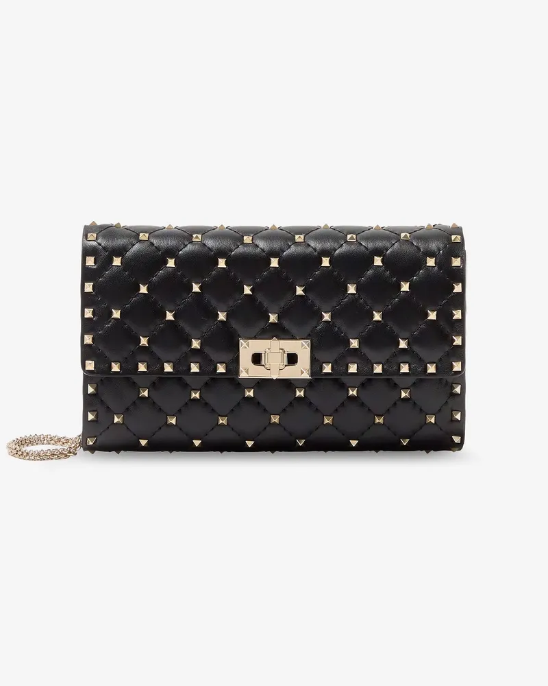 Valentino Garavani Rockstud Spike leather crossbody bag with iconic all-over studs -  - gender_Woman Black