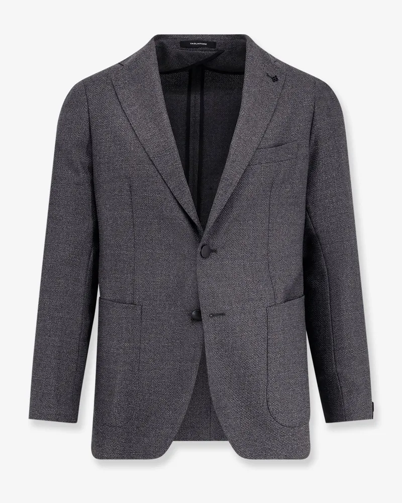 Tagliatore Single breasted virgin wool blazer -  - gender_Man Grey
