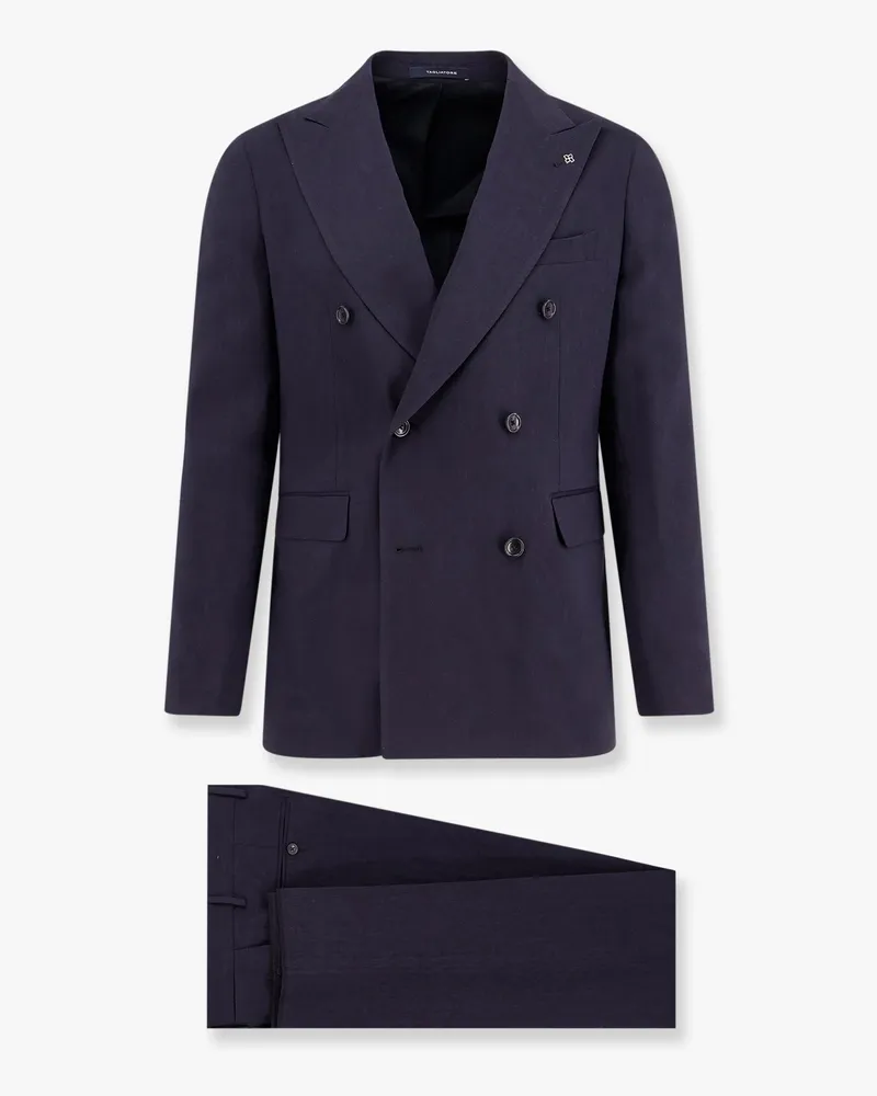 Tagliatore Double-breasted linen blend suit -  - gender_Man 