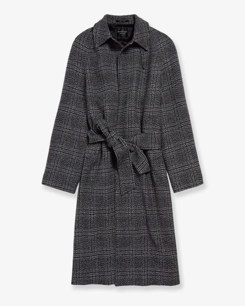 Balenciaga One Layer raglan wool coat -  - gender_Woman Grey