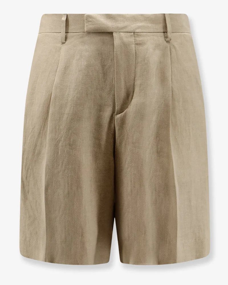 LARDINI Linen shorts -  - gender_Man Beige
