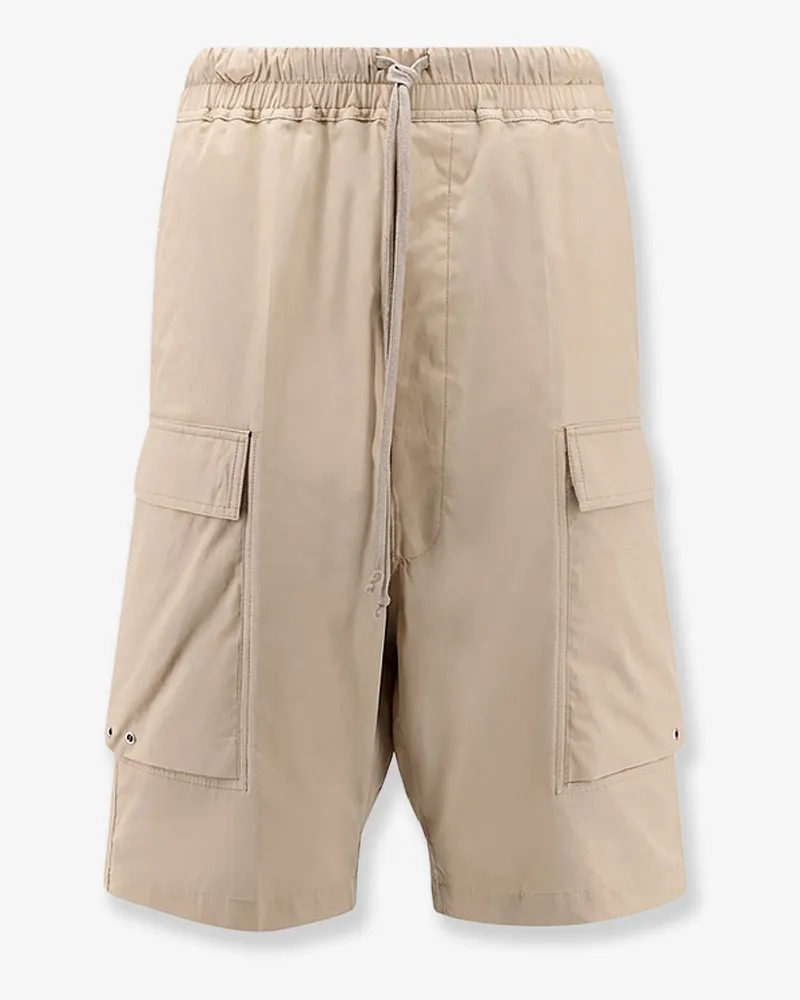 Rick Owens Certified cotton Cargo Shorts -  - gender_Man Beige
