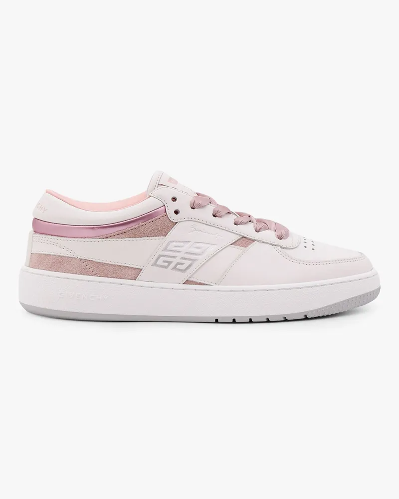 Givenchy G move leather and suede sneakers with  engraving - GIVENCHY - gender_Woman White