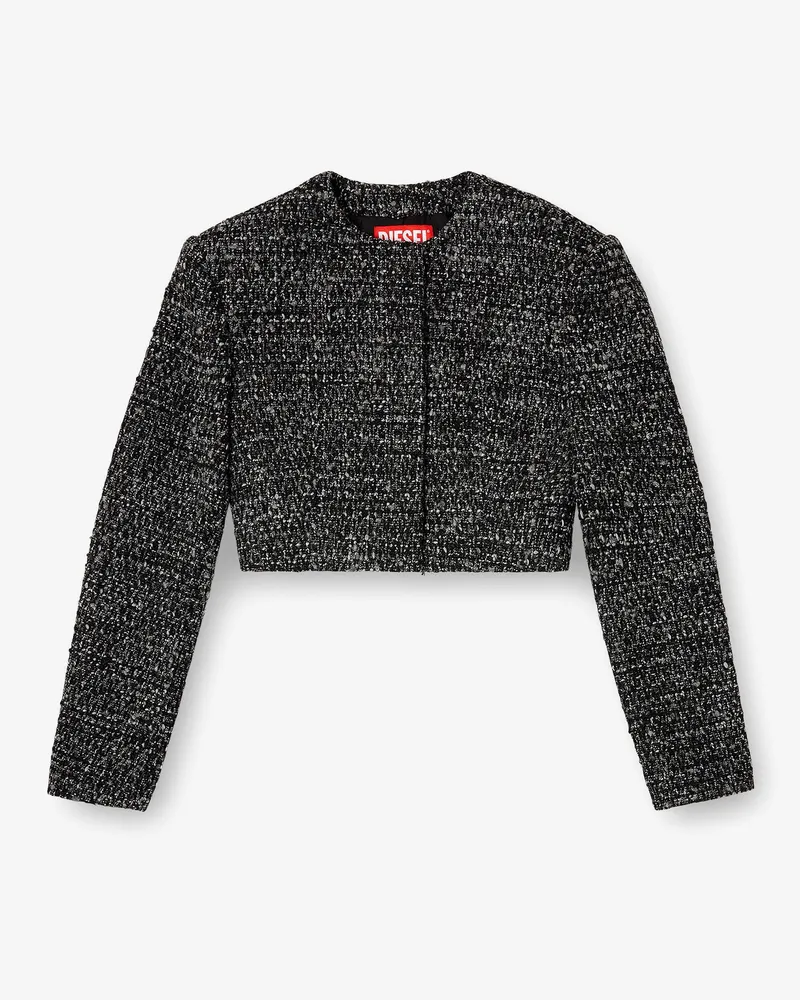 Diesel G-Crop-G tweed blazer -  - gender_Woman Grey