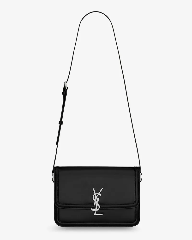 Saint Laurent Satchel Solferino Medium leather crossbody bag -  - gender_Man Black
