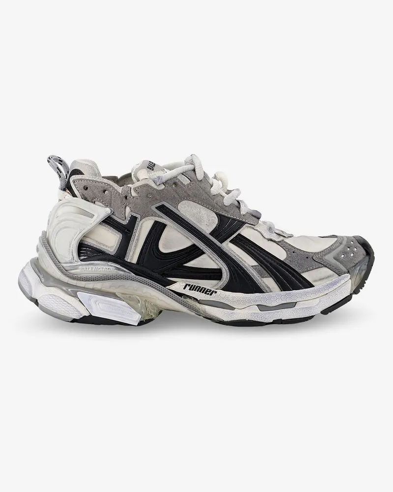 Balenciaga Runner nylon sneakers with contrasting inserts -  - gender_Woman Grey