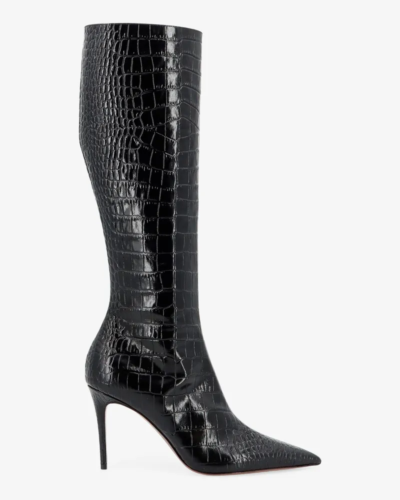 Paris Texas Vera 85 croco effect leather boots -  - gender_Woman Brown
